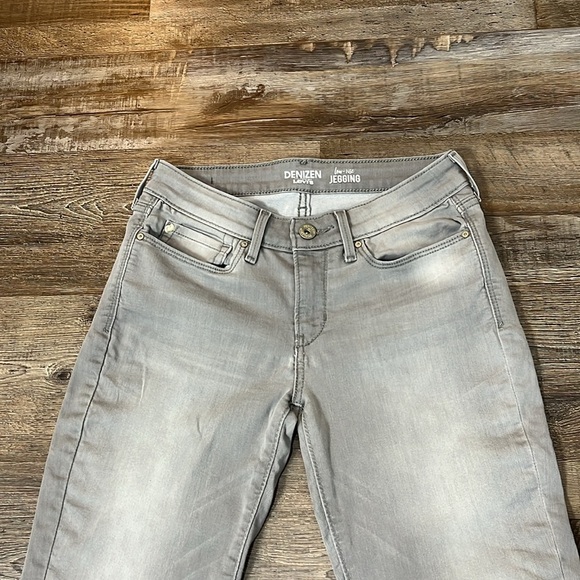 Denizen from Levi’s Low Rise Gray Jeggings Skinnies Faded Sz 7 W28 Indie Sleaze - Picture 6 of 12
